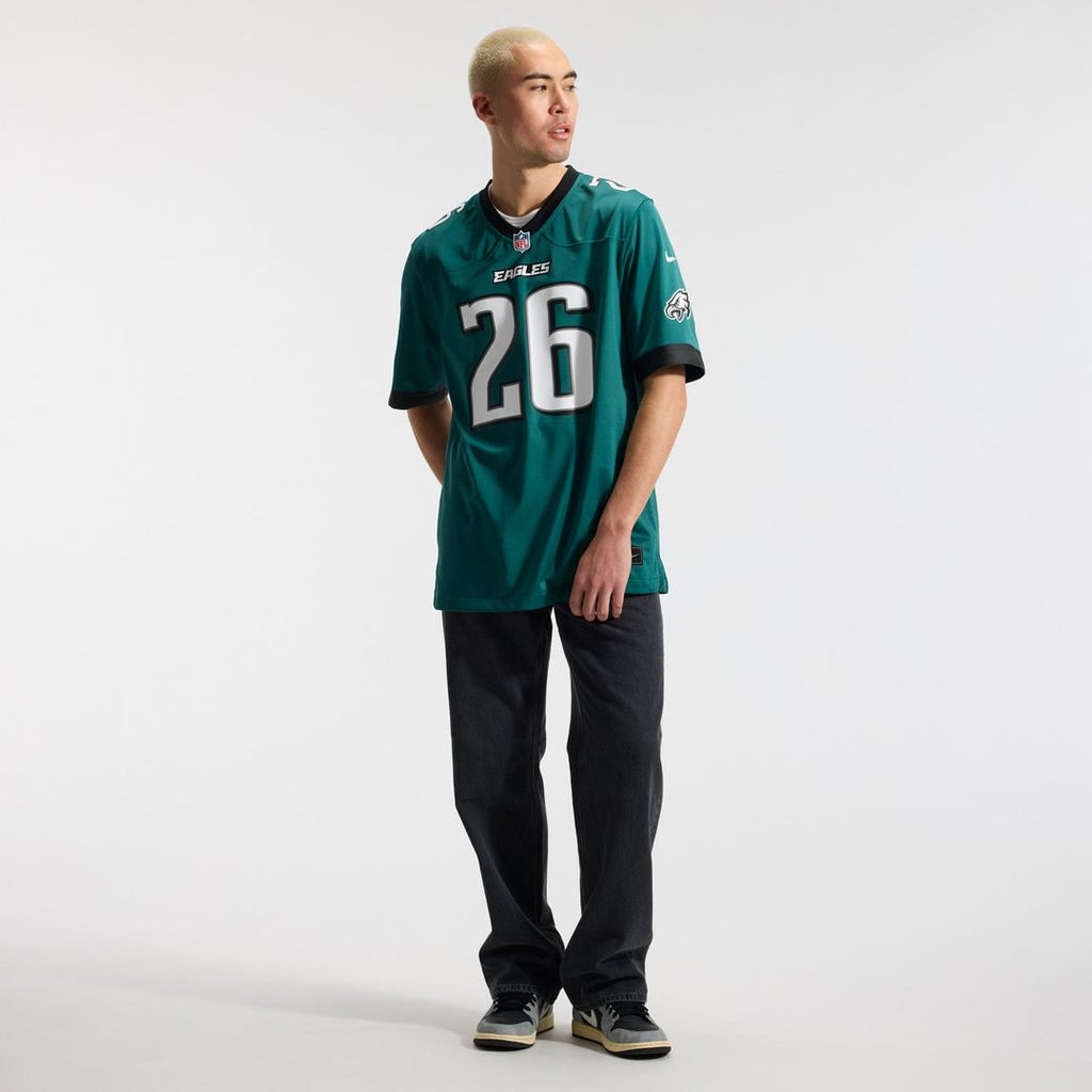 Philadelphia Eagles Saquon Barkley Nike White Game Jersey product image 30, provided for visual reference and product detail