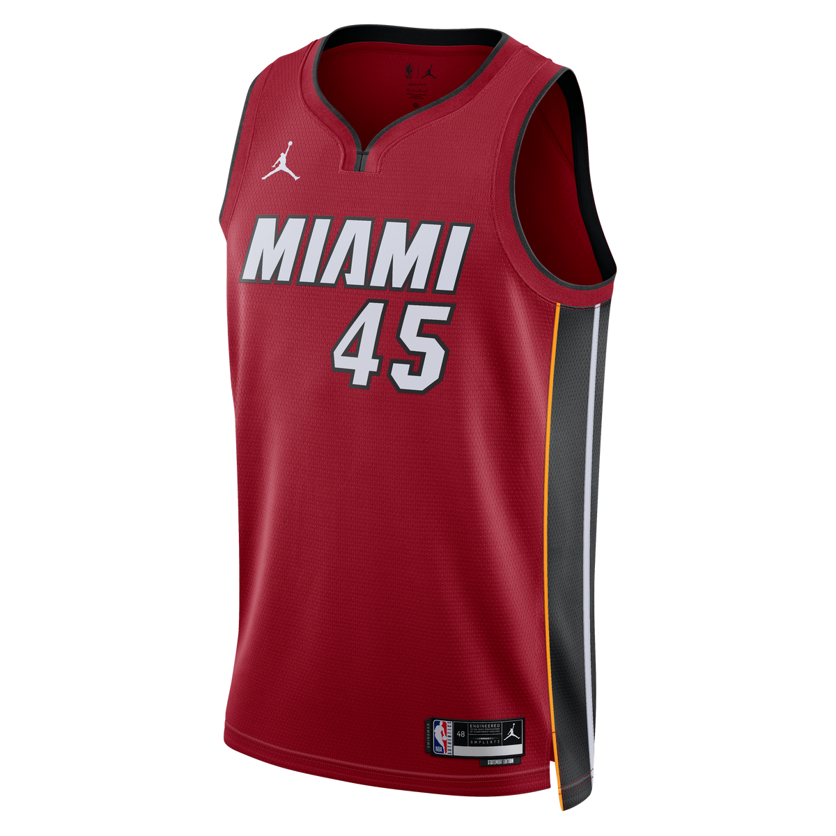 Miami Heat Jordan Brand Statement Edition Swingman Jersey - Red - Davion Mitchell - Unisex product image 3, provided for