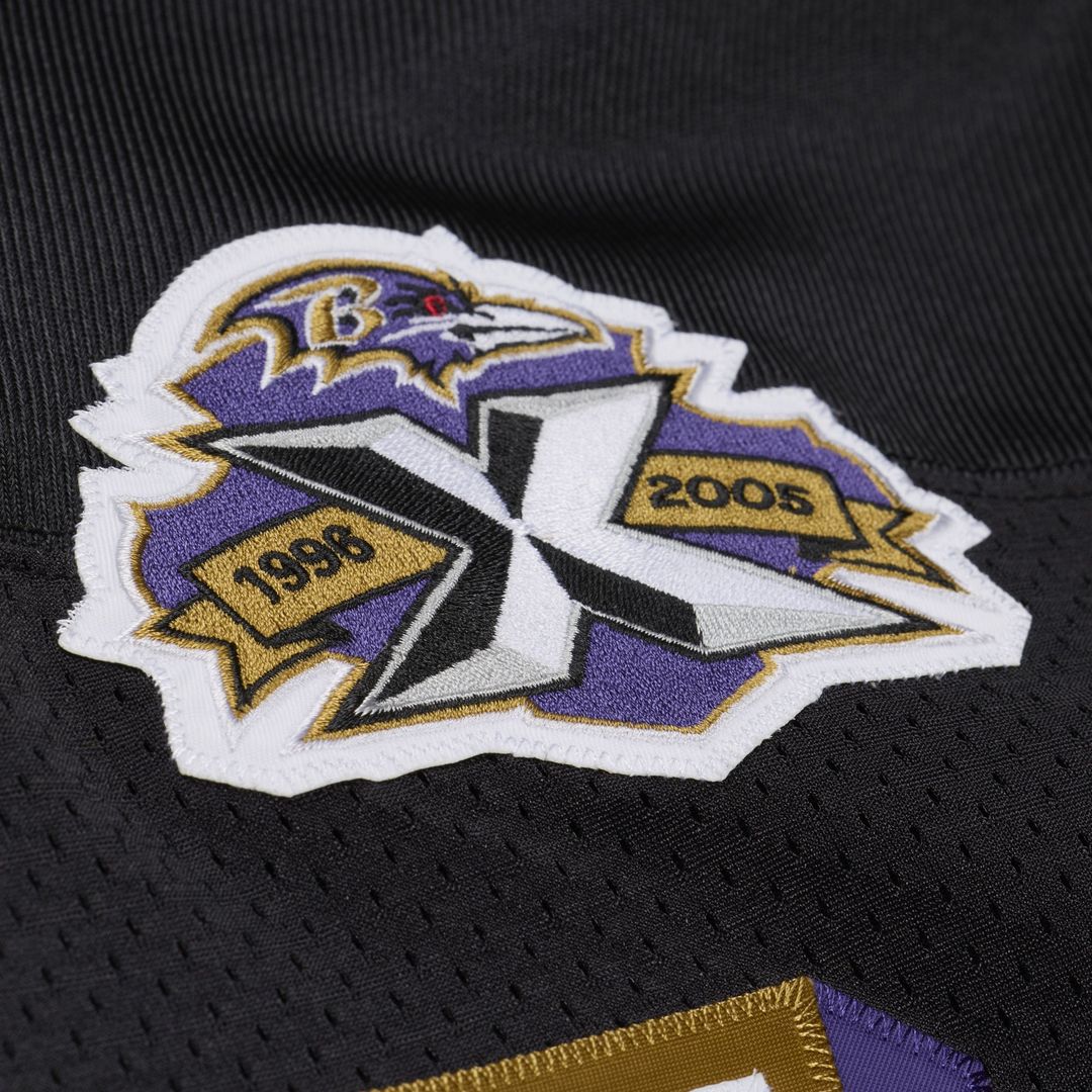 Baltimore Ravens Deion Sanders Mitchell & Ness Black 2005 Authentic Throwback Jersey product image 4, provided for visual