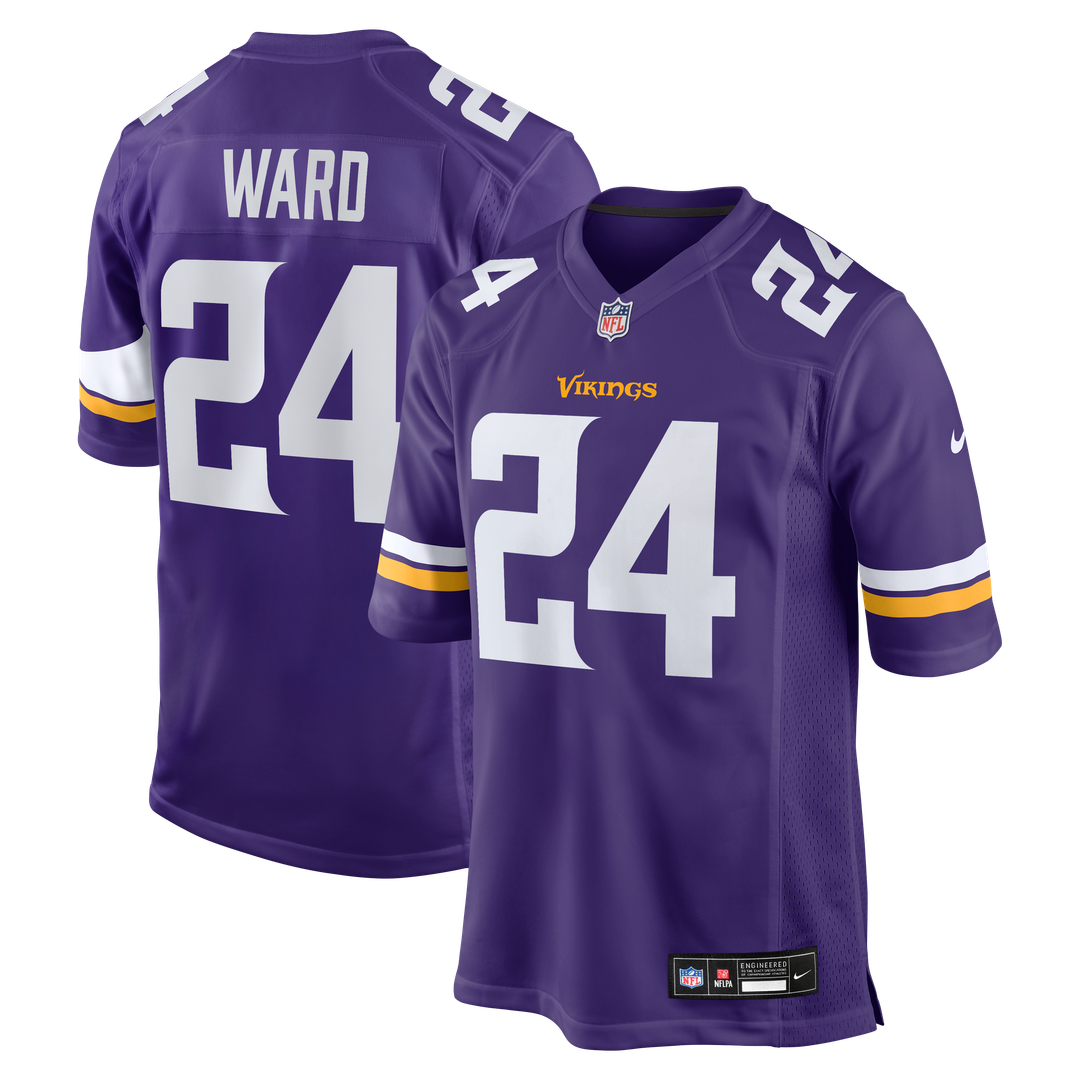 Minnesota Vikings Jay Ward Nike Purple Team Game Jersey product image 1, provided for visual reference and product detail