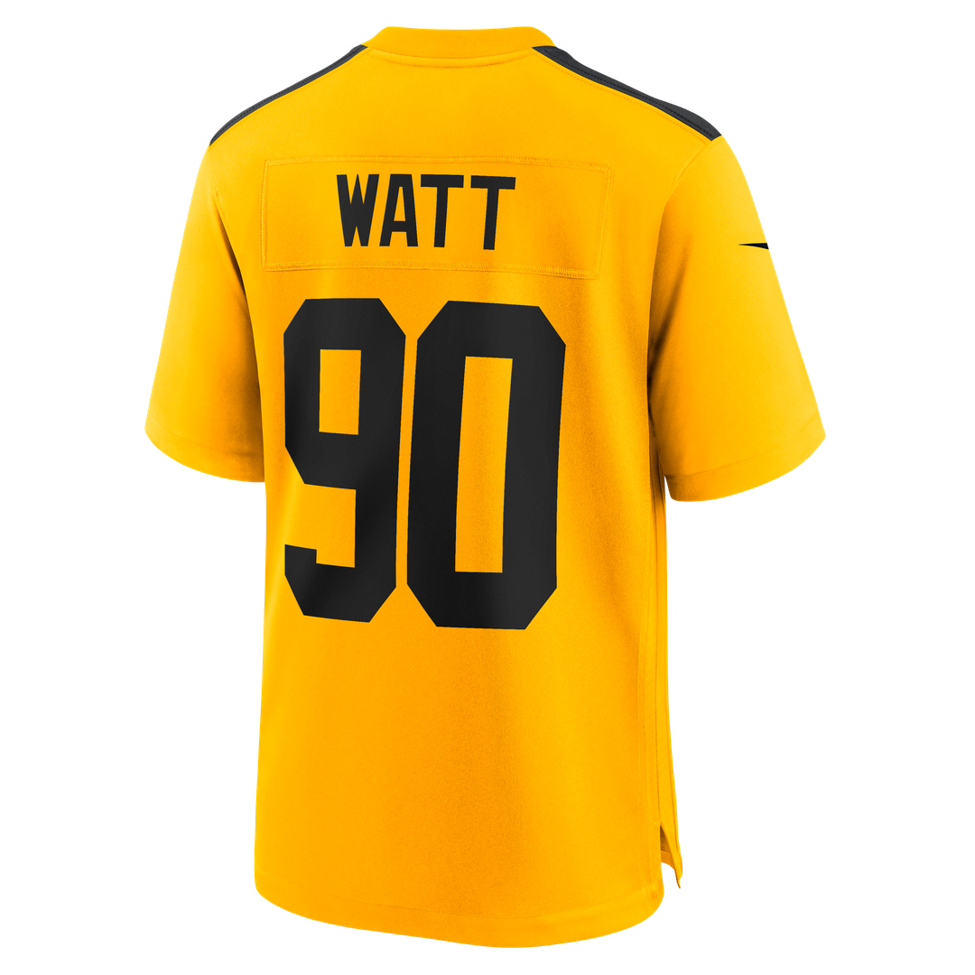 Pittsburgh Steelers T.J. Watt Nike Gold Alternate 1933 Throwback Game Jersey product image 7, provided for visual reference