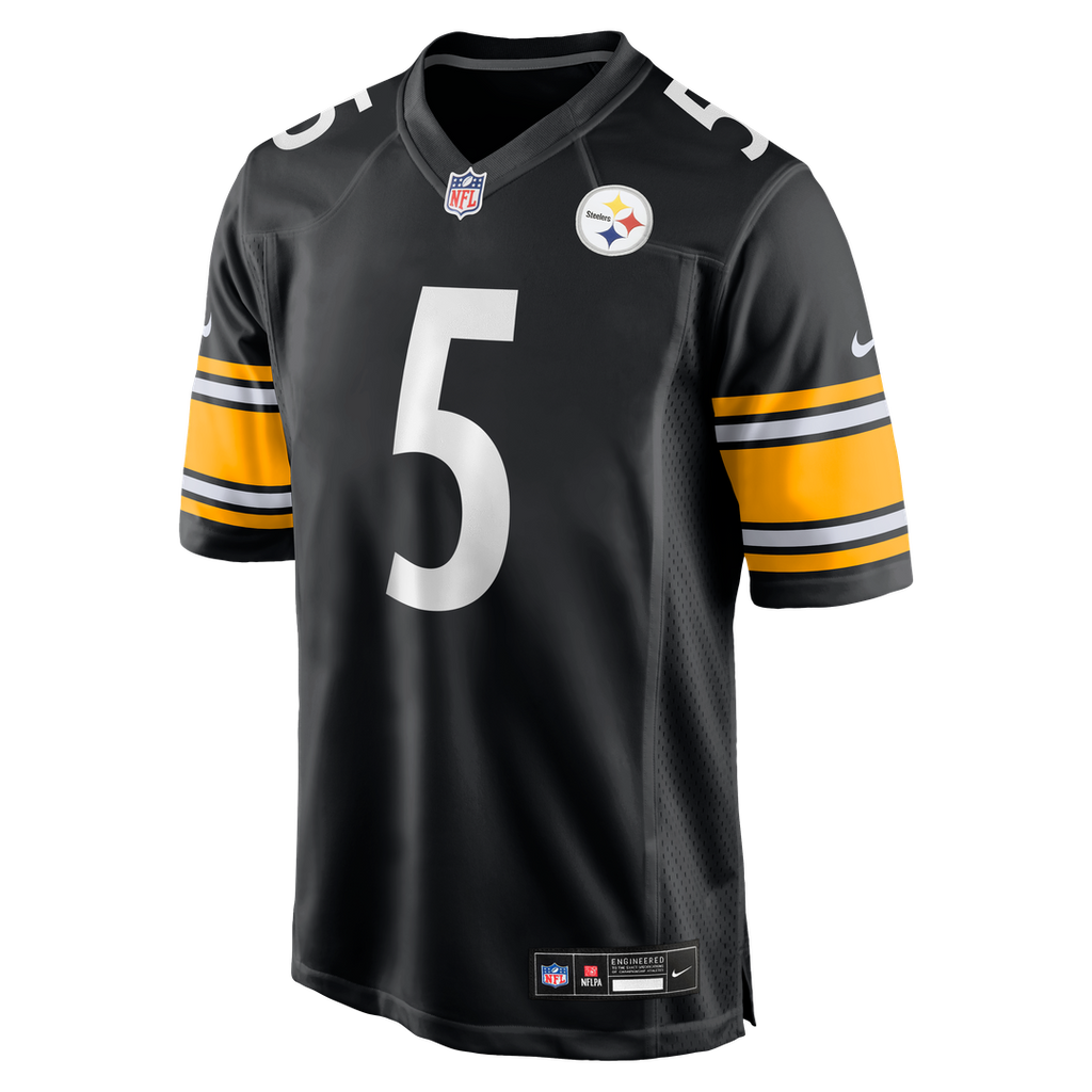 Pittsburgh Steelers Cameron Johnston Nike Black Game Jersey product image 2, provided for visual reference and product