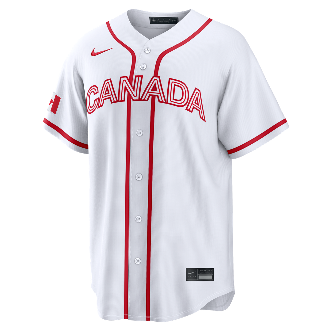 Canada Baseball Josh Naylor Nike White 2026 World Baseball Classic Home Stadium Jersey product image 2, provided for visual