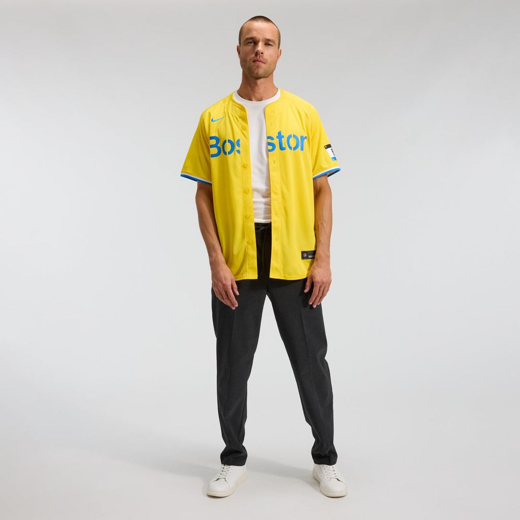 Boston Red Sox Nike Gold City Connect Limited Jersey product image 3, provided for visual reference and product detail review