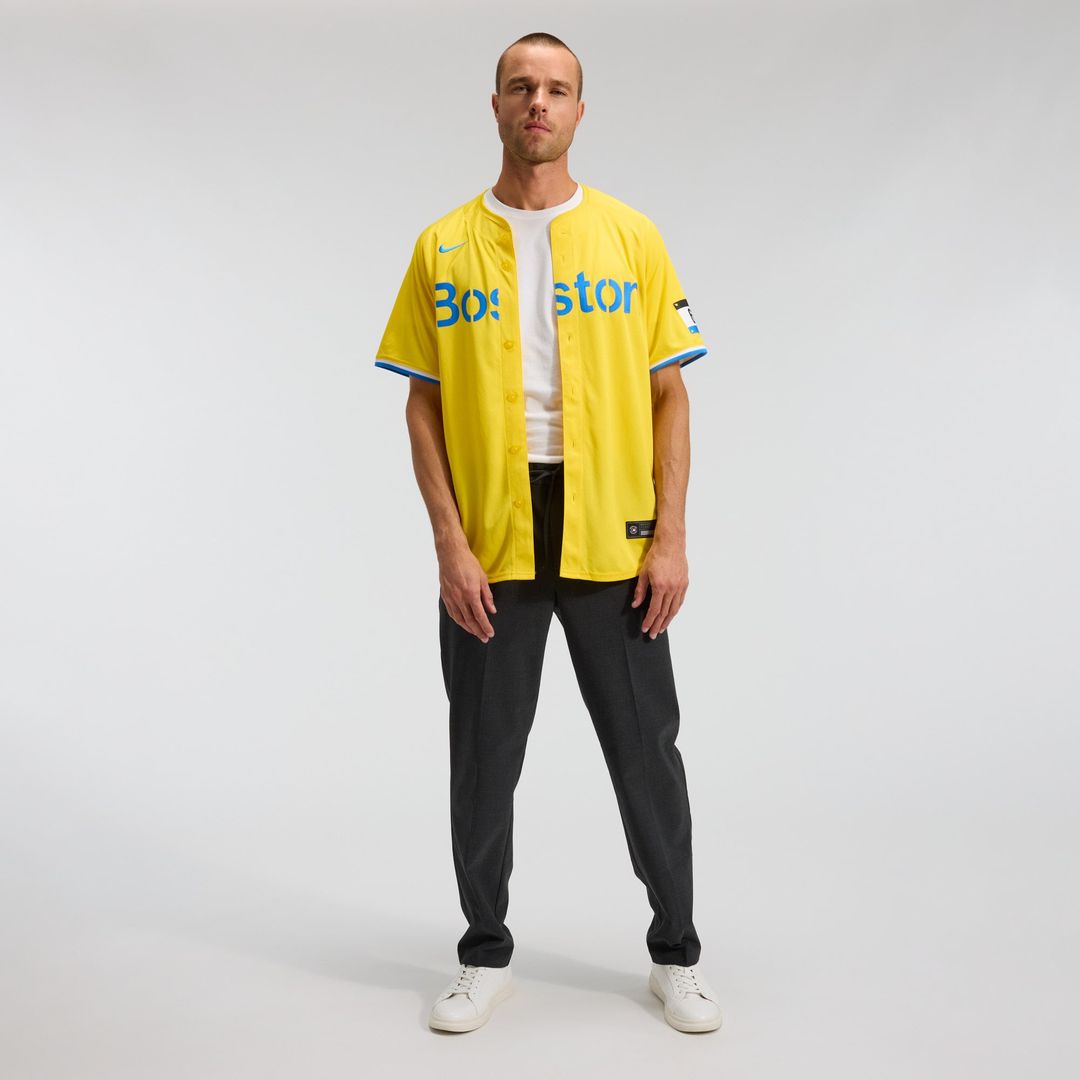 Boston Red Sox Nike Gold City Connect Limited Jersey product image 3, provided for visual reference and product detail review
