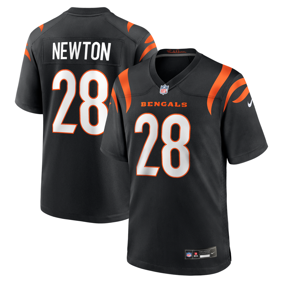 Cincinnati Bengals Josh Newton Nike Black Game Jersey product image 1, provided for visual reference and product detail