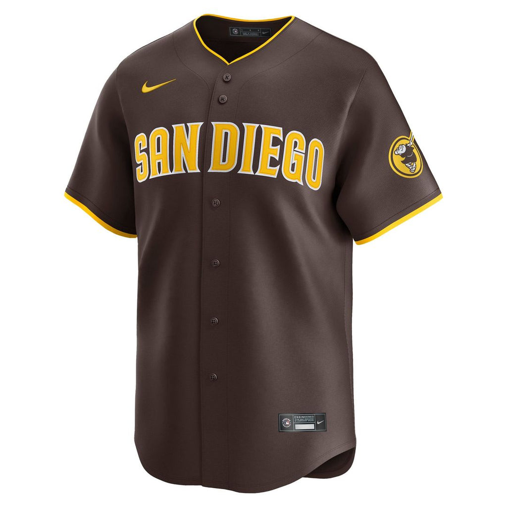 San Diego Padres Fernando Tatis Jr. Nike Brown Road Limited Player Jersey product image 2, provided for visual reference and