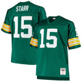 Green Bay Packers Bart Starr Mitchell & Ness Green Big & Tall 1968 Retired Player Replica Jersey product image 1, provided