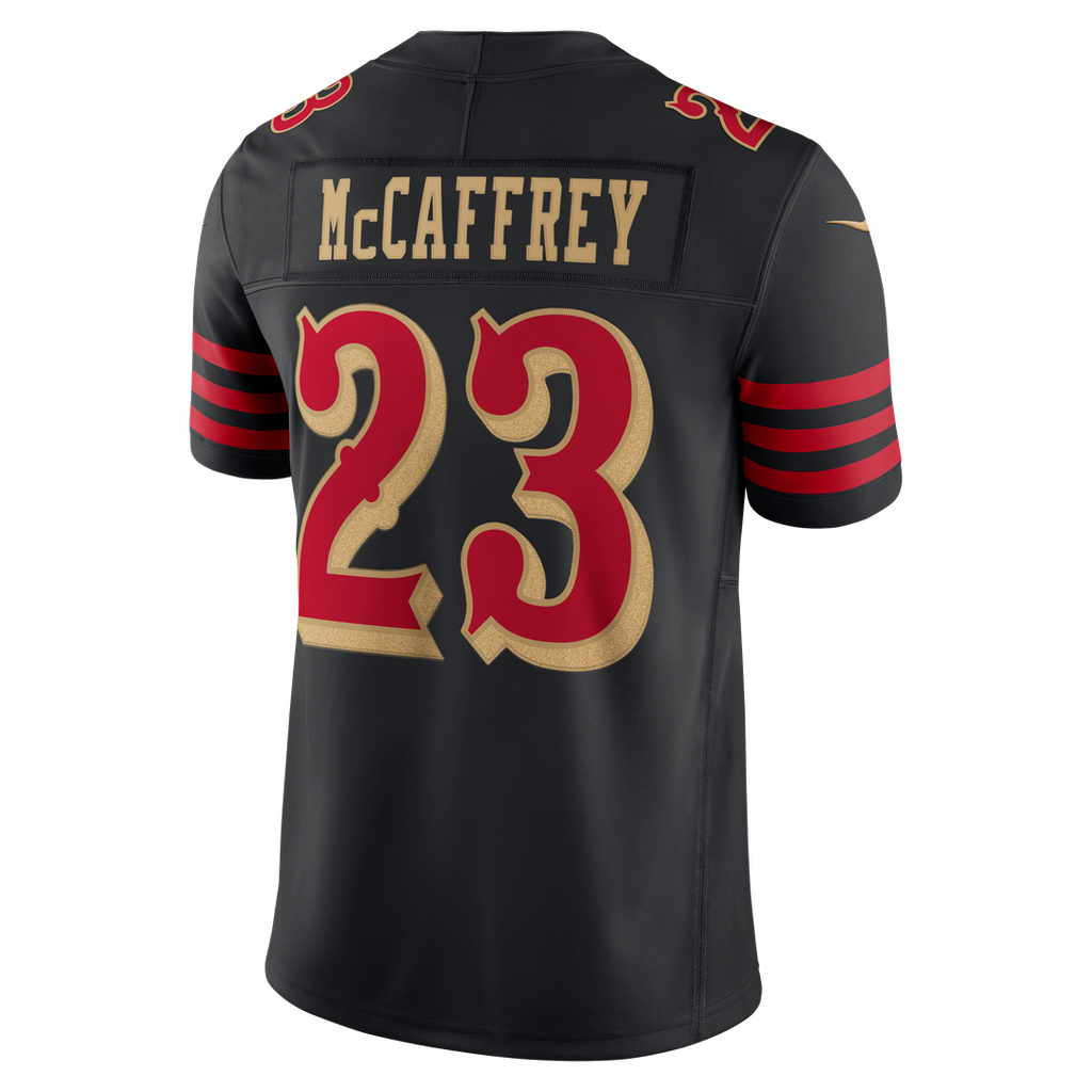 San Francisco 49ers Christian McCaffrey Nike Black Rivalries Collection Stitched Limited Jersey product image 7, provided