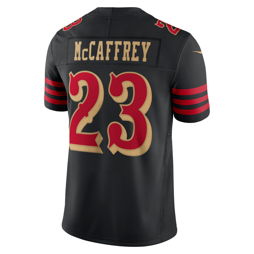 San Francisco 49ers Christian McCaffrey Nike Black Rivalries Collection Stitched Limited Jersey product image 7, provided