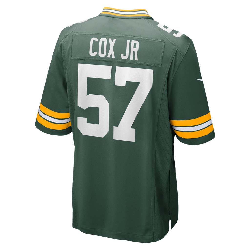 Green Bay Packers Brenton Cox Jr. Nike Green Game Jersey product image 3, provided for visual reference and product detail