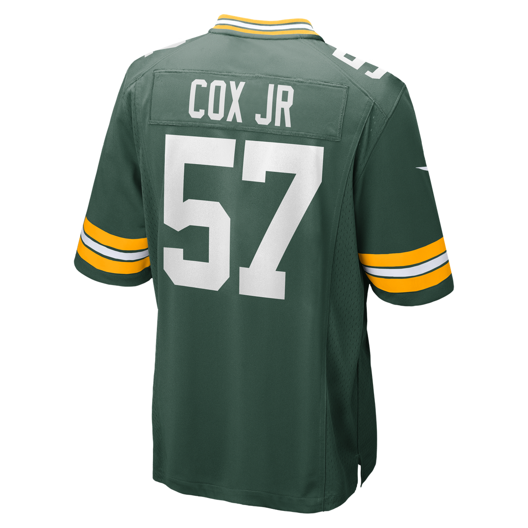 Green Bay Packers Brenton Cox Jr. Nike Green Game Jersey product image 3, provided for visual reference and product detail