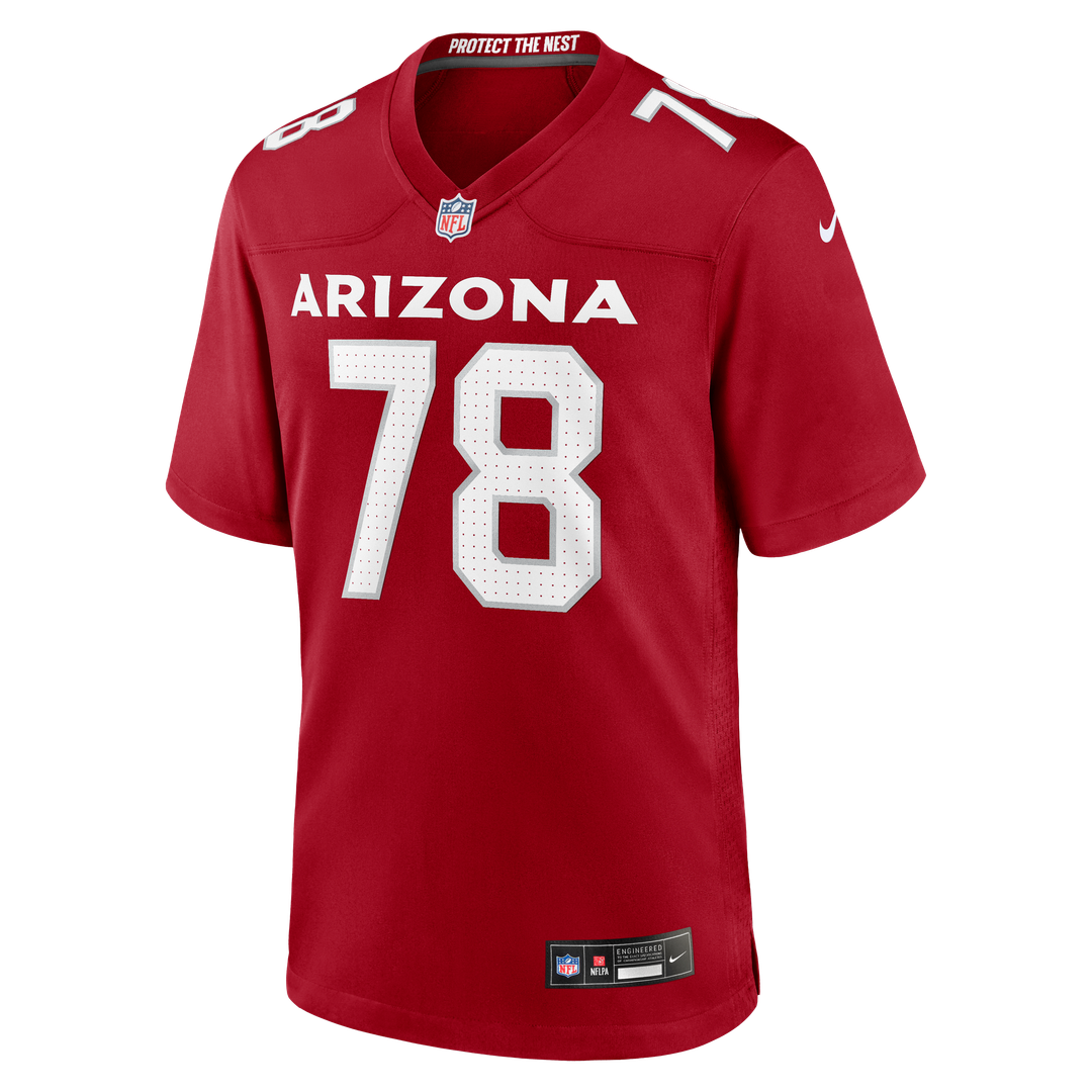 Arizona Cardinals Josh Fryar Nike Cardinal Team Game Jersey product image 2, provided for visual reference and product