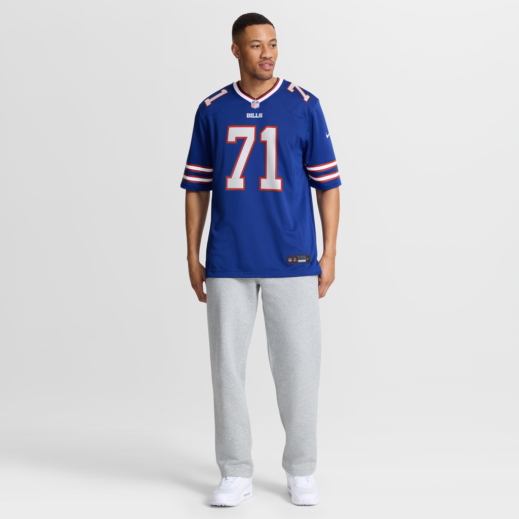 Buffalo Bills Jedrick Wills Jr. Nike Royal Team Game Jersey product image 2, provided for visual reference and product