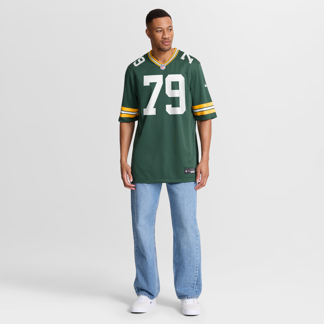 Green Bay Packers Travis Glover Nike Green Game Jersey product image 7, provided for visual reference and product detail