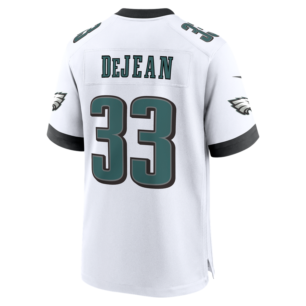 Philadelphia Eagles Cooper DeJean Nike Black Alternate Game Jersey product image 9, provided for visual reference and