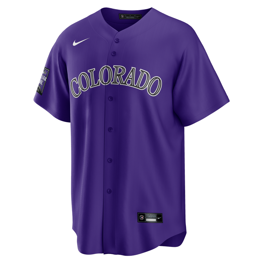 Colorado Rockies Nike Purple Alternate Replica Team Jersey product image 17, provided for visual reference and product