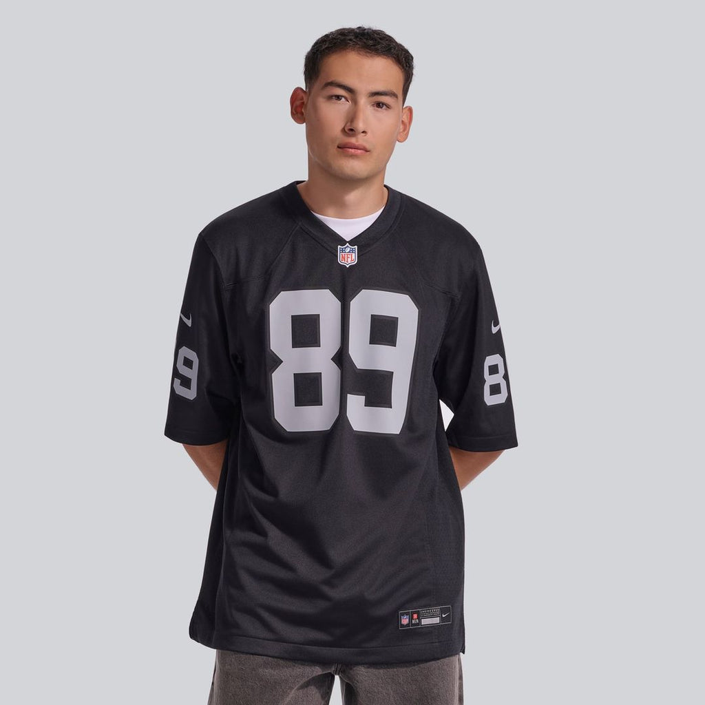 Las Vegas Raiders Brock Bowers Nike White Game Jersey product image 8, provided for visual reference and product detail