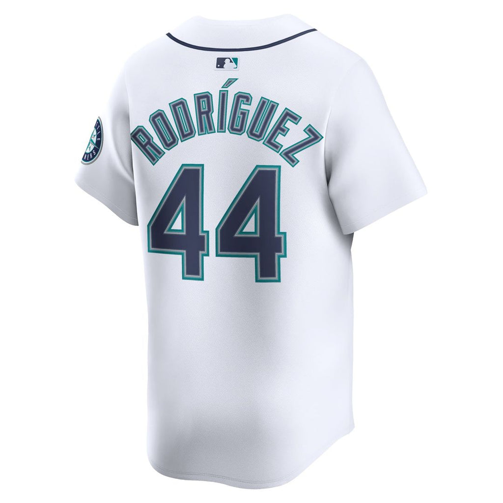 Seattle Mariners Julio Rodríguez Nike White Home Limited Player Jersey product image 3, provided for visual reference and