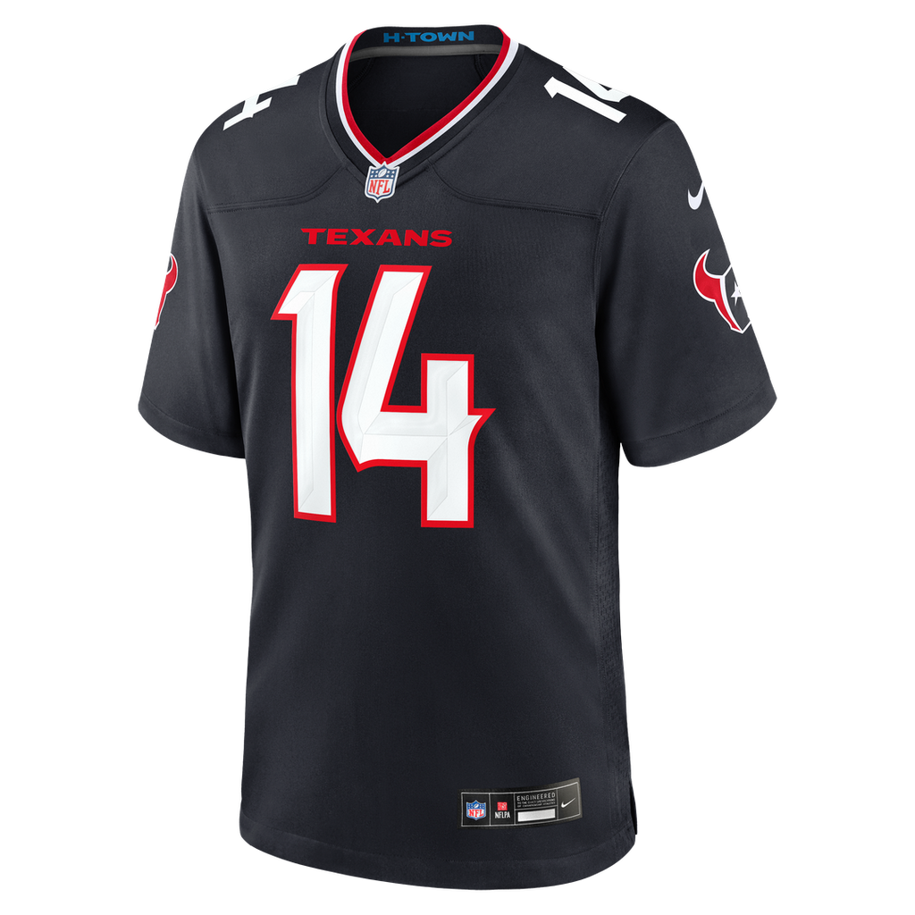 Houston Texans Jaylin Noel Nike Navy Team Game Jersey product image 2, provided for visual reference and product detail