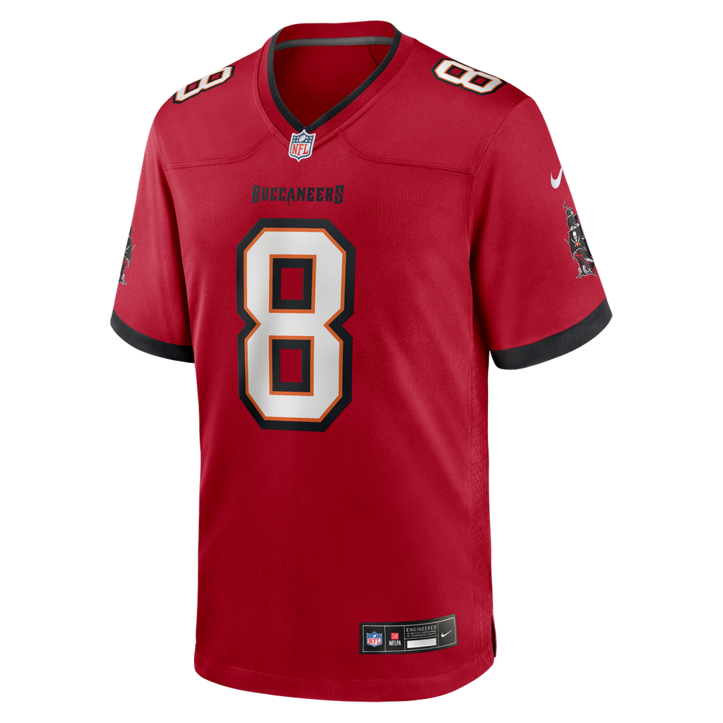 Tampa Bay Buccaneers SirVocea Dennis Nike Red Game Jersey product image 2, provided for visual reference and product detail