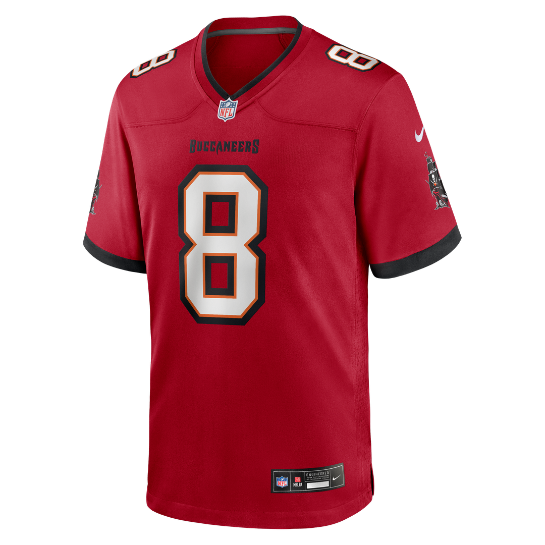 Tampa Bay Buccaneers SirVocea Dennis Nike Red Game Jersey product image 2, provided for visual reference and product detail