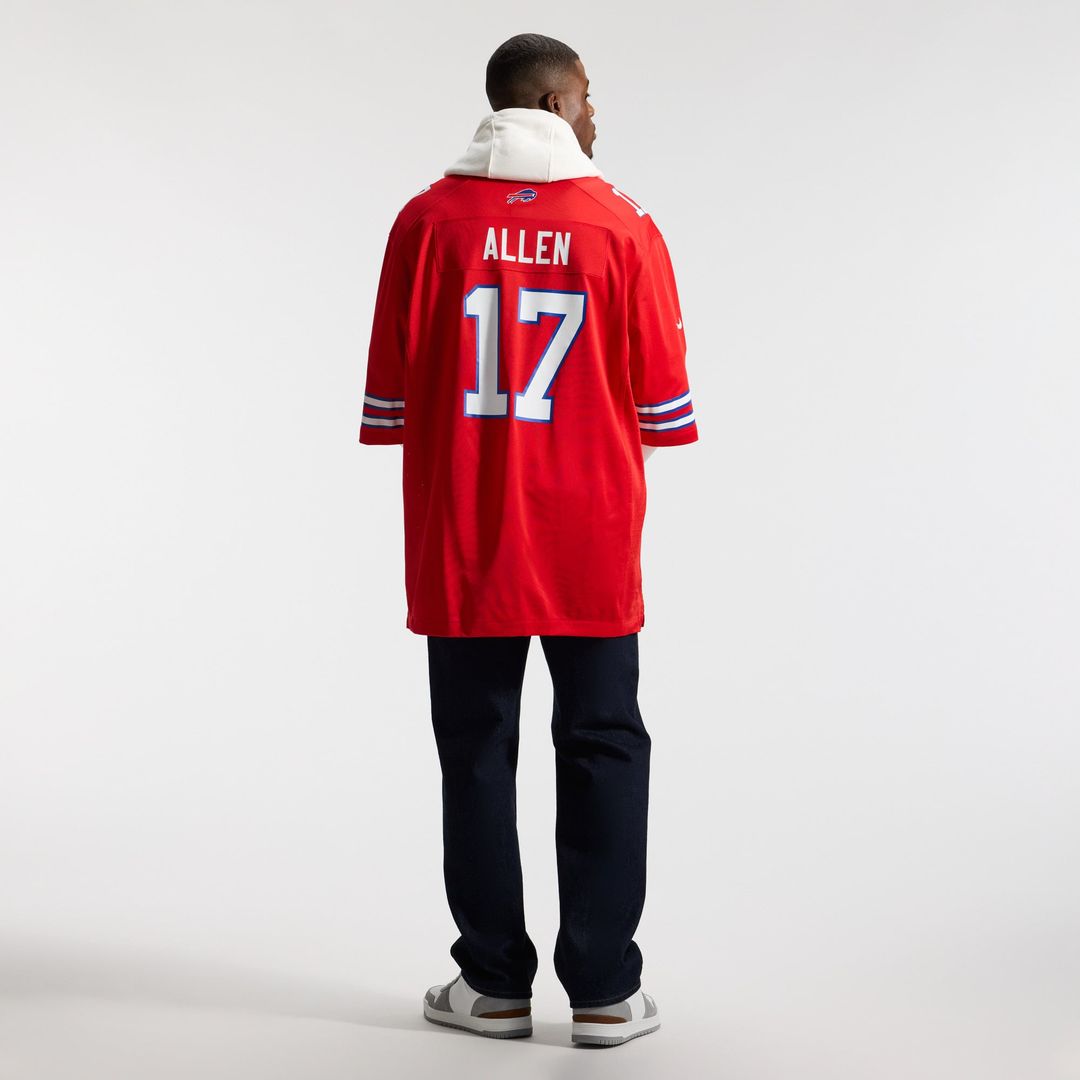 Buffalo Bills Josh Allen Nike Gray Nickel City Game Jersey product image 22, provided for visual reference and product