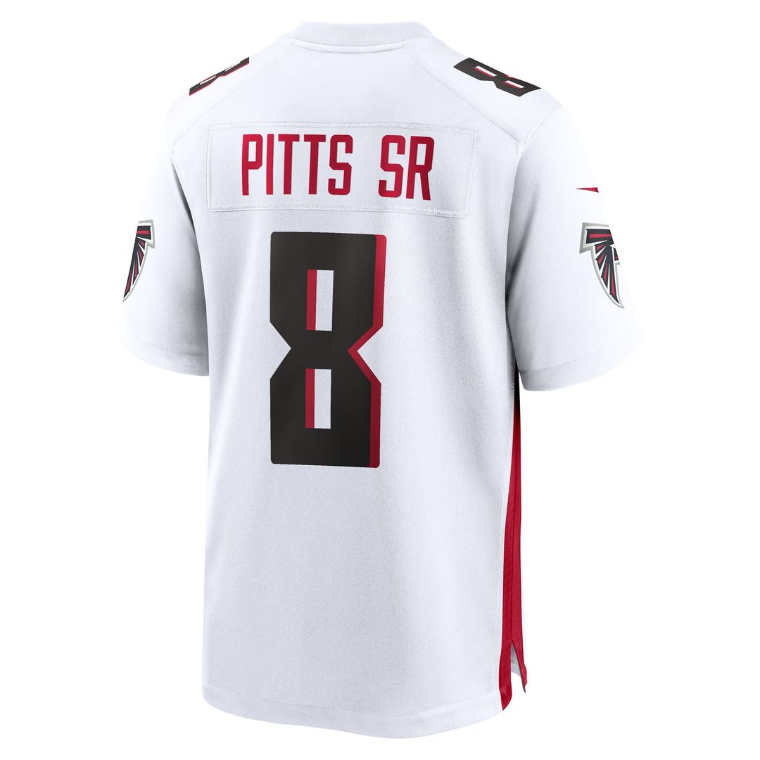 Atlanta Falcons Kyle Pitts Sr. Nike White White Game Jersey product image 3, provided for visual reference and product