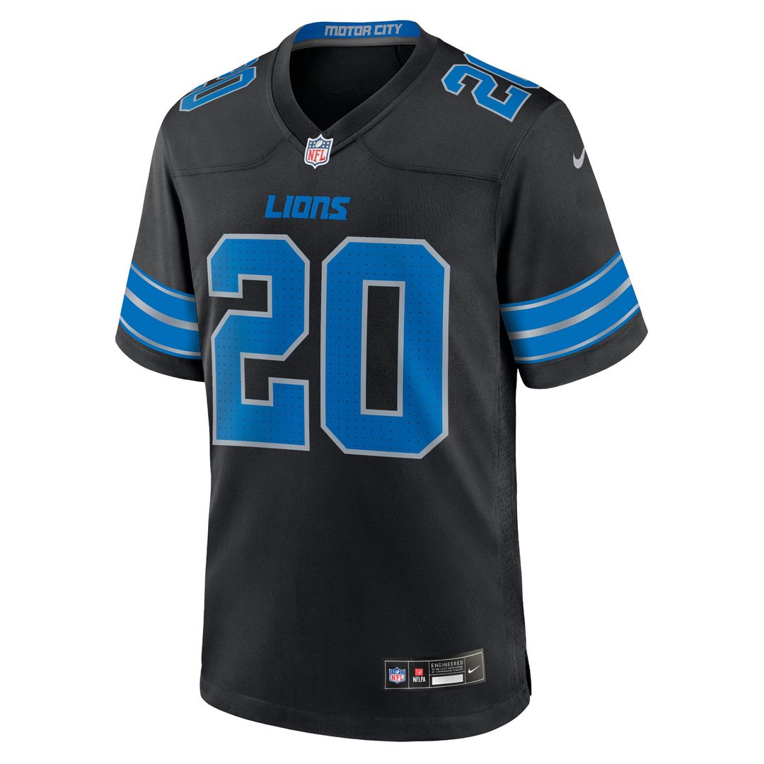 Detroit Lions Barry Sanders Nike Black 2nd Alternate Retired Player Game Jersey product image 2, provided for visual
