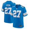 Detroit Lions Christian Izien Nike Blue Team Game Jersey product image 1, provided for visual reference and product detail