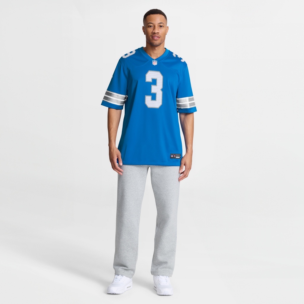 Detroit Lions Jack Fox Nike Blue Team Game Jersey product image 7, provided for visual reference and product detail review