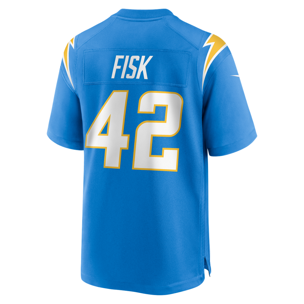 Los Angeles Chargers Tucker Fisk Nike Powder Blue Team Game Jersey product image 3, provided for visual reference and