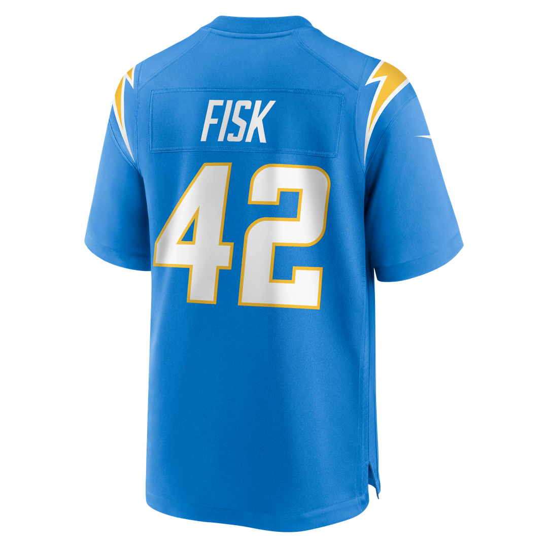 Los Angeles Chargers Tucker Fisk Nike Powder Blue Team Game Jersey product image 3, provided for visual reference and