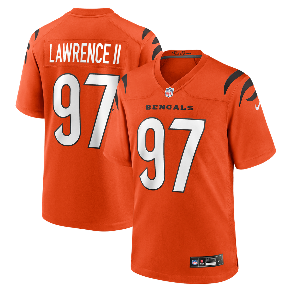 Cincinnati Bengals Dexter Lawrence II Nike Black Game Jersey product image 11, provided for visual reference and product