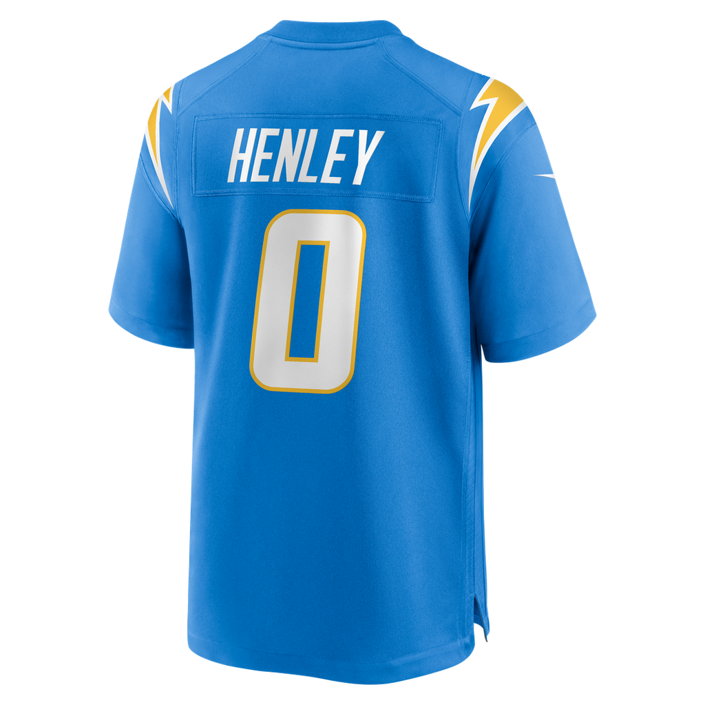 Los Angeles Chargers Daiyan Henley Nike Powder Blue Team Game Jersey product image 3, provided for visual reference and