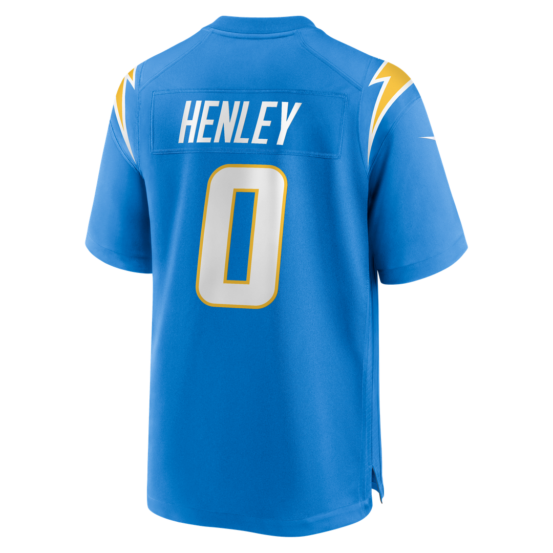Los Angeles Chargers Daiyan Henley Nike Powder Blue Team Game Jersey product image 3, provided for visual reference and