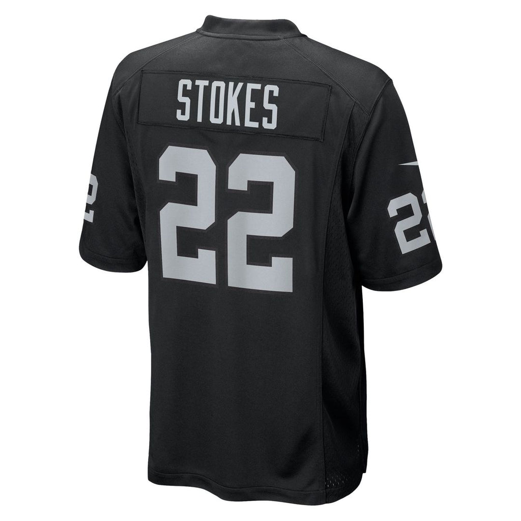 Las Vegas Raiders Eric Stokes Nike Black Team Game Jersey product image 3, provided for visual reference and product detail