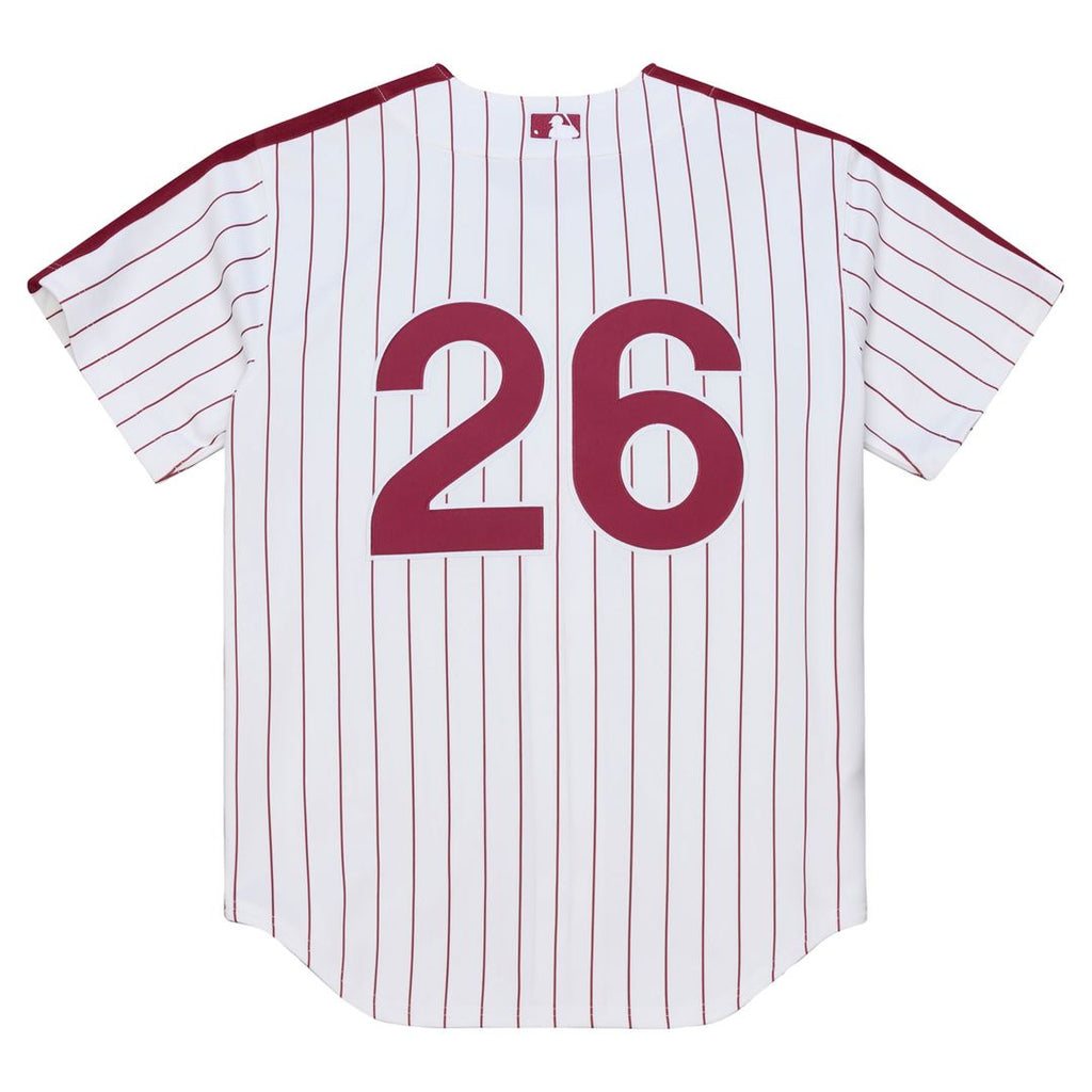 Philadelphia Phillies Chase Utley Mitchell & Ness White 2003 Cooperstown Collection Authentic Jersey product image 3,
