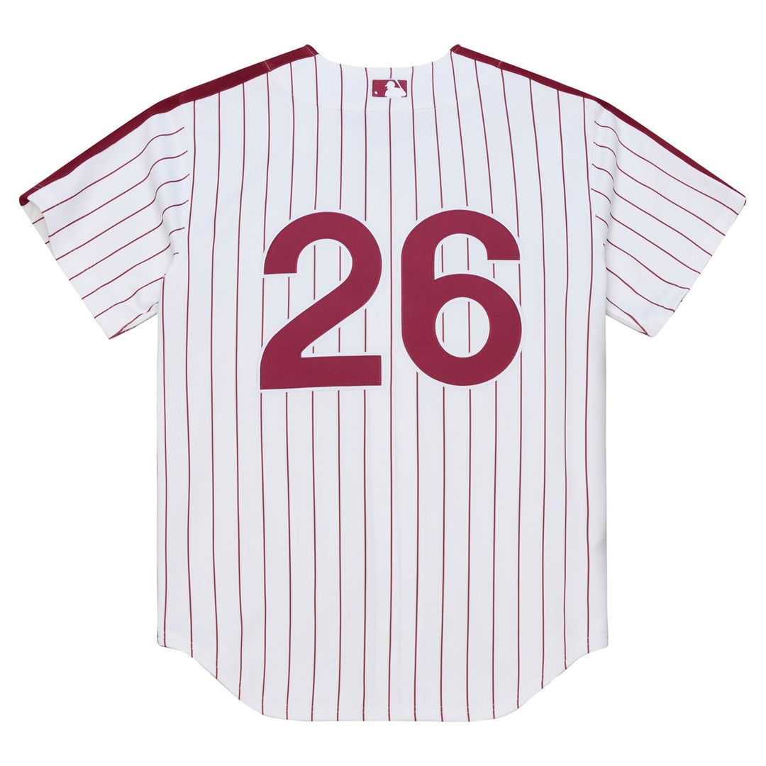 Philadelphia Phillies Chase Utley Mitchell & Ness White 2003 Cooperstown Collection Authentic Jersey product image 3,