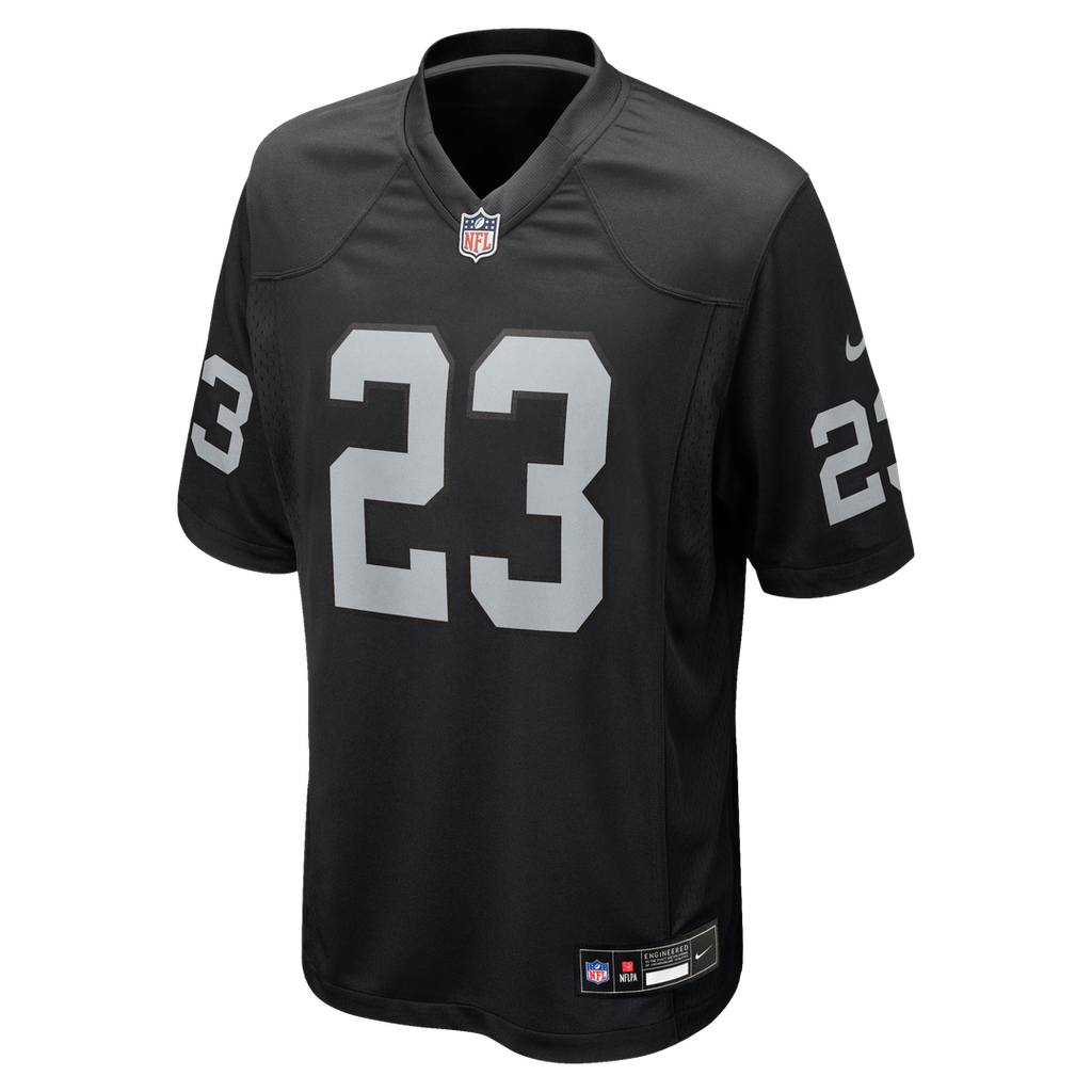 Las Vegas Raiders Dylan Laube Nike Black Team Game Jersey product image 2, provided for visual reference and product detail