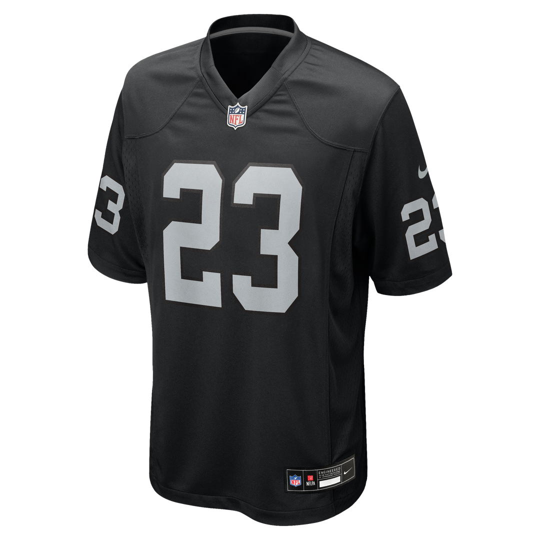 Las Vegas Raiders Dylan Laube Nike Black Team Game Jersey product image 2, provided for visual reference and product detail