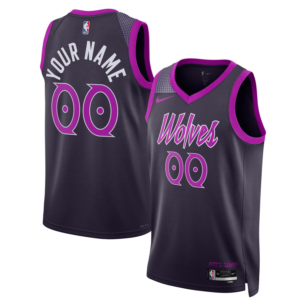 Nike Minnesota Timberwolves 2025/26 City Edition Swingman Jersey - Custom - Unisex product image 1, provided for visual