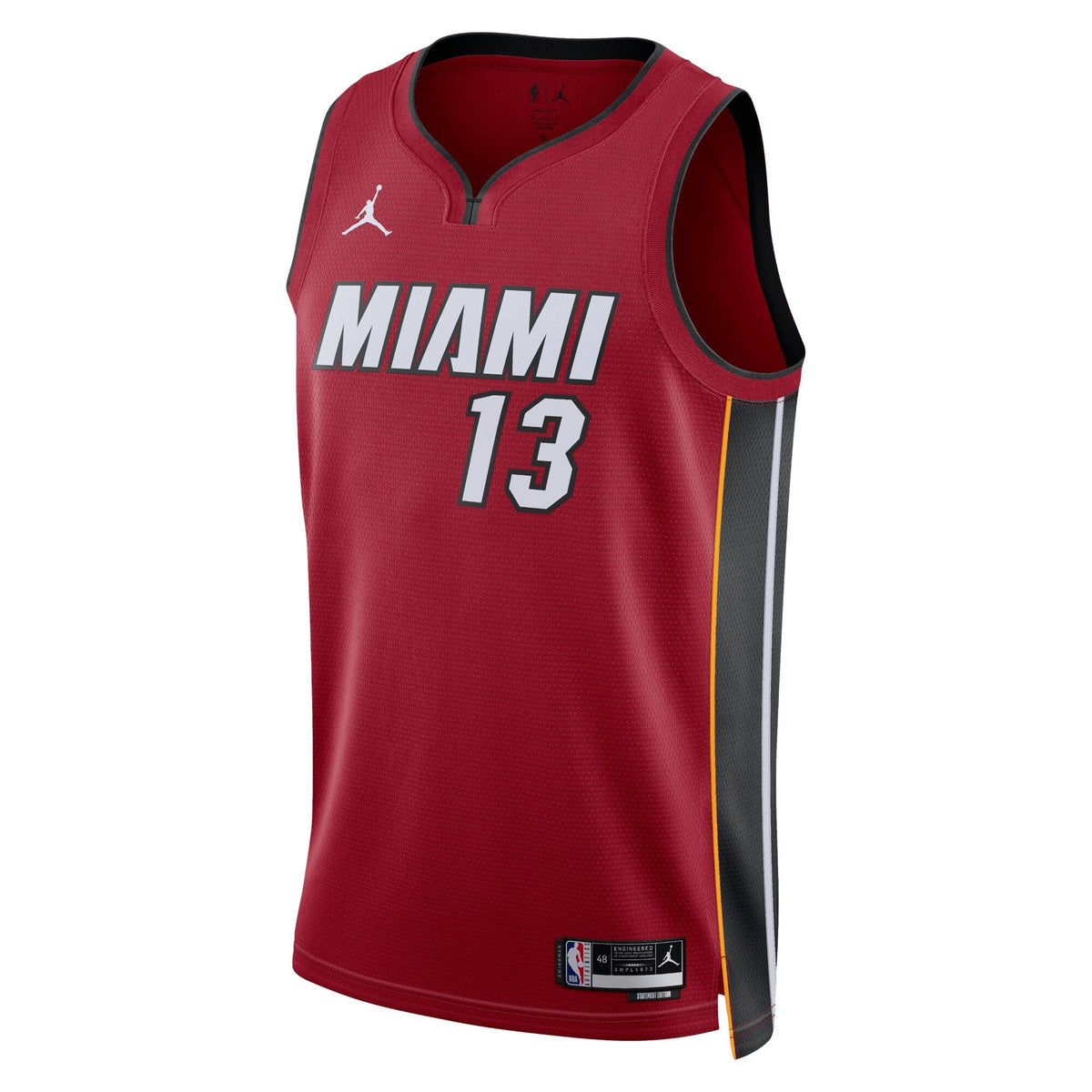 Miami Heat Jordan Statement Edition Swingman Jersey - Red - Bam Adebayo - Unisex product image 2, provided for visual
