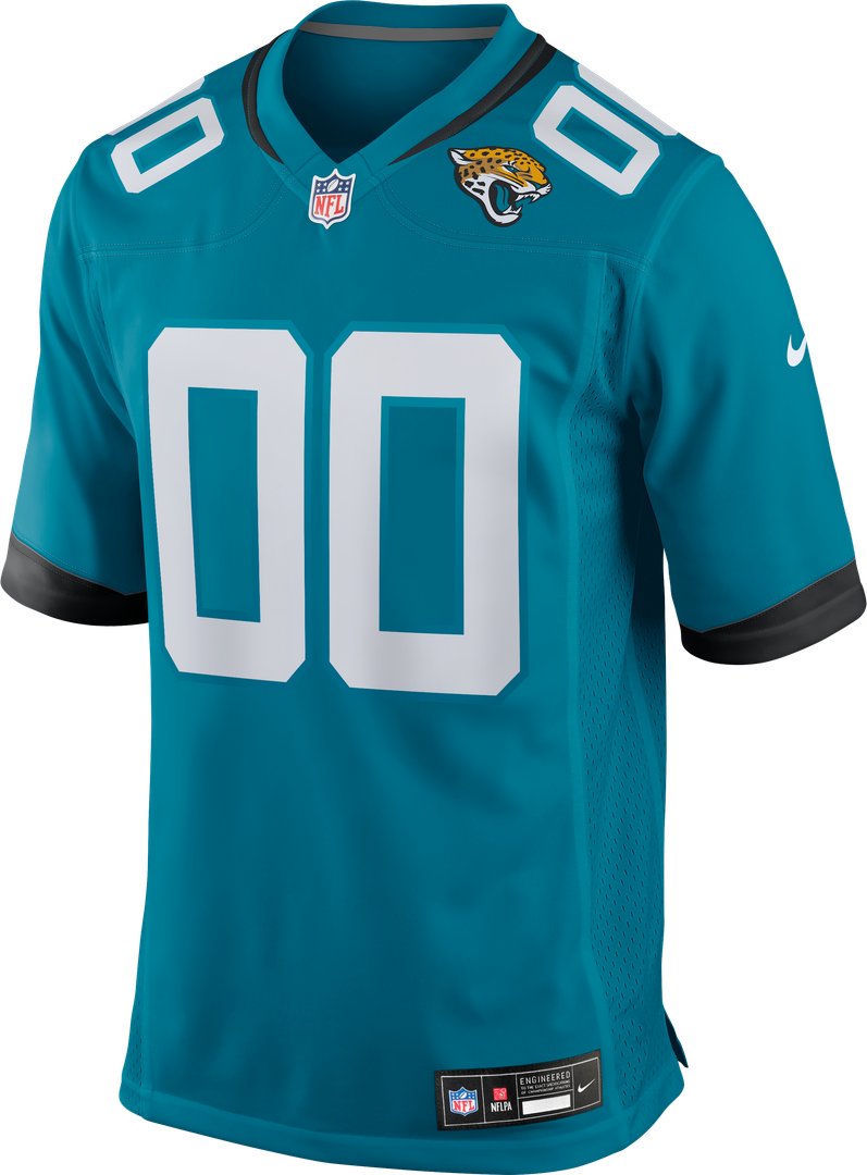 Jacksonville Jaguars Josh Cameron Nike Teal Game Jersey product image 2, provided for visual reference and product detail