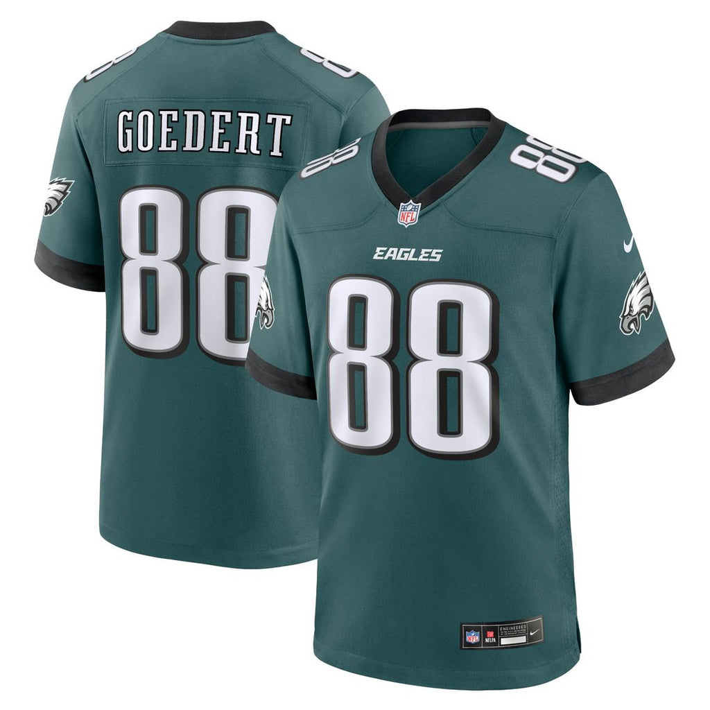 Philadelphia Eagles Dallas Goedert Nike Midnight Green Team Game Jersey product image 1, provided for visual reference and