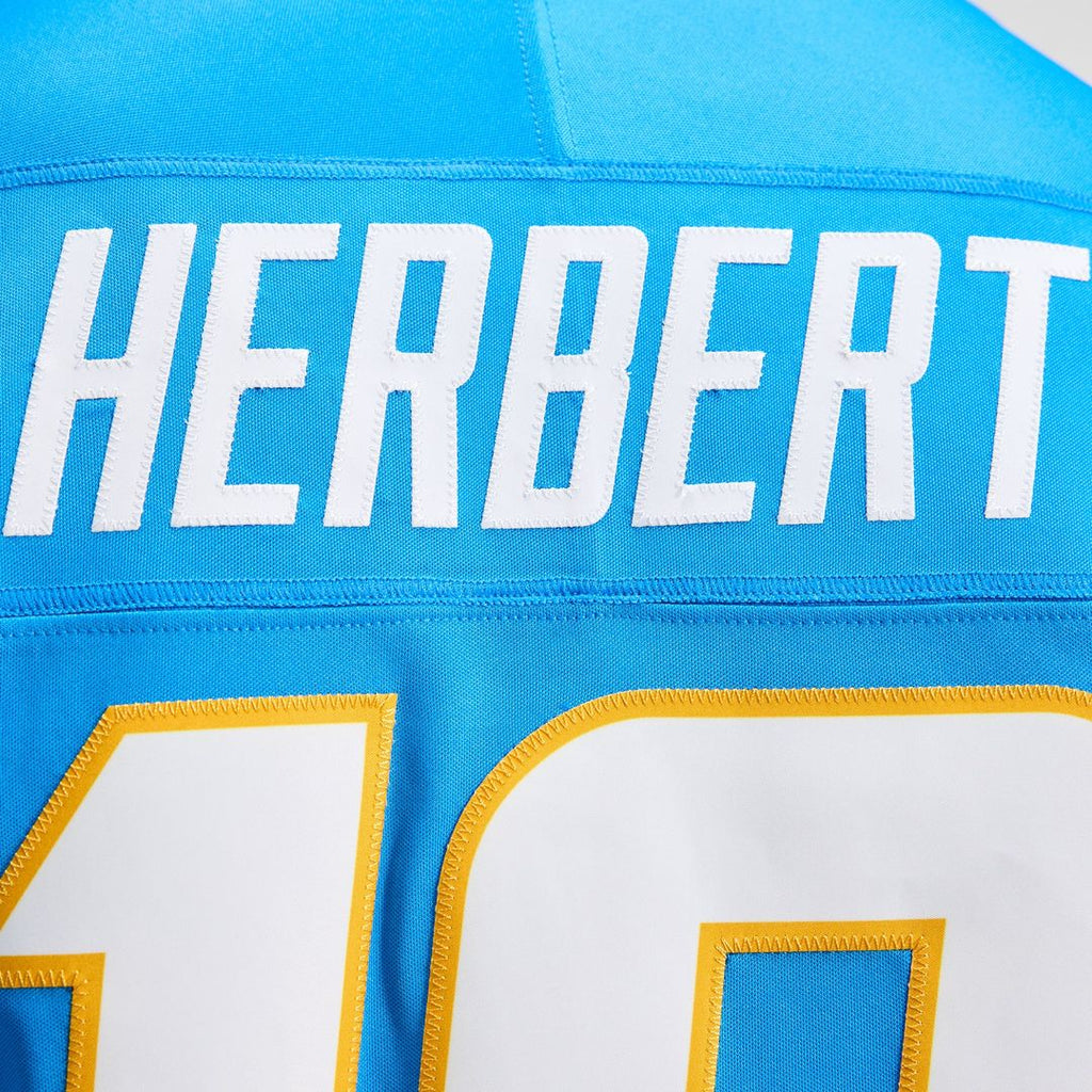 Los Angeles Chargers Justin Herbert Nike Powder Blue Team Vapor F.U.S.E. Stitched Limited Jersey product image 11, provided