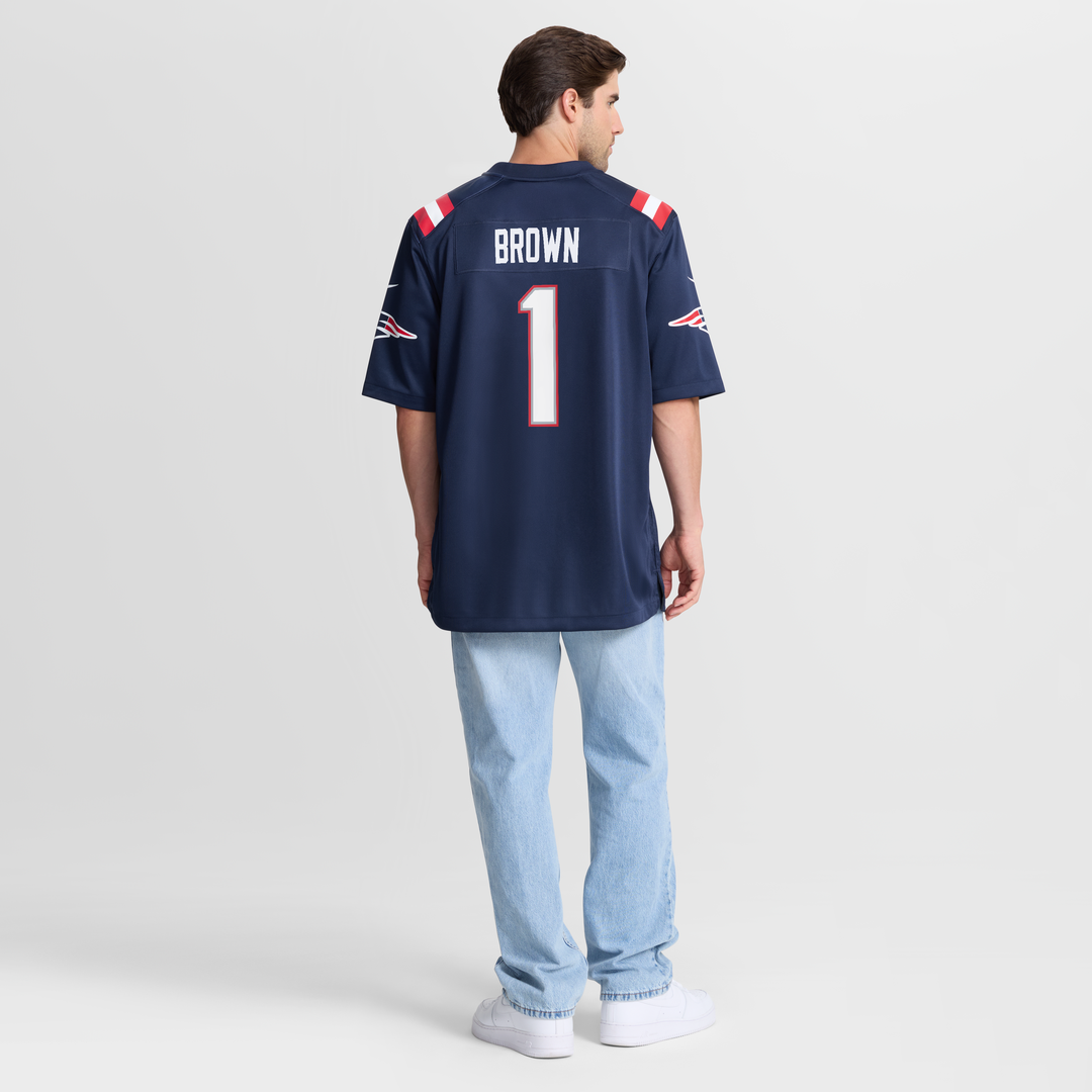 New England Patriots A.J. Brown Nike Red Game Jersey product image 15, provided for visual reference and product detail