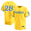 Boston Red Sox Kristian Campbell Nike Gold Alternate Limited Jersey product image 1, provided for visual reference and