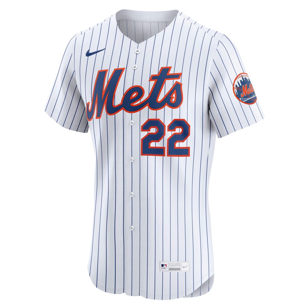 New York Mets Juan Soto Nike White Home Elite Jersey product image 2, provided for visual reference and product detail review