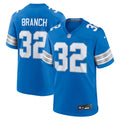 Detroit Lions Brian Branch Nike Blue Game Jersey product image 1, provided for visual reference and product detail review